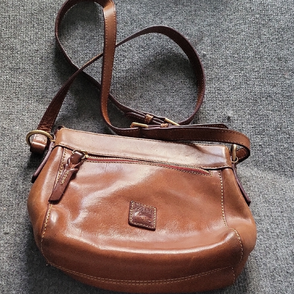 Dooney & Bourke Tan Leather Crossbody Bag